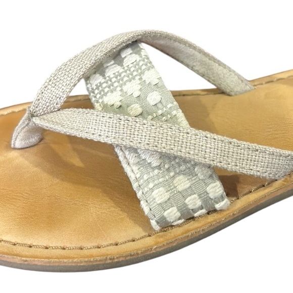 Toms Women's Lexie Oxford Tan Heritage Diamond Tribal Sandal Size 6 - Picture 3 of 13